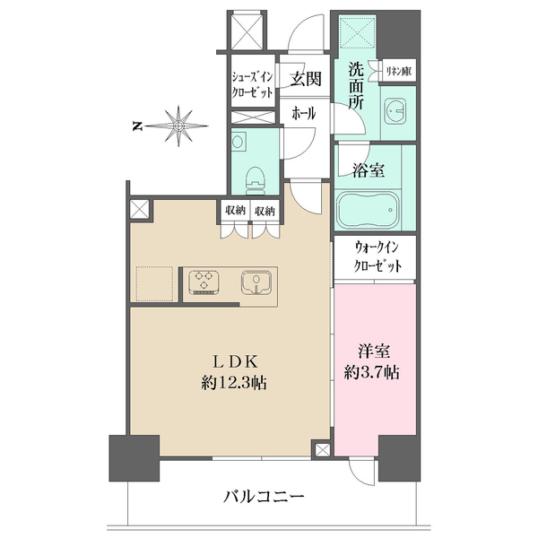 ディアナコート池田山公園の間取図