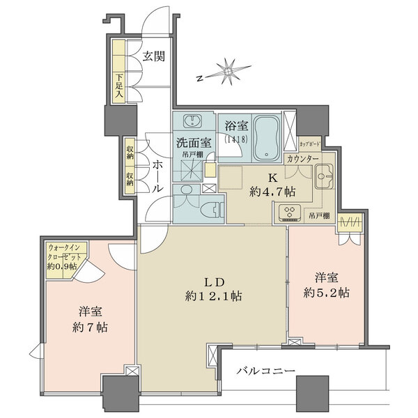 シティタワー高輪の間取図