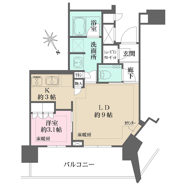 ザ・パークハウス戸越公園タワーの間取図