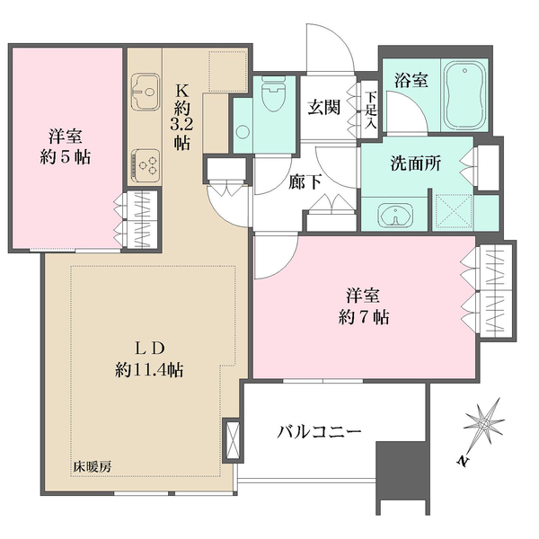 大崎ウエストシティタワーズの間取図