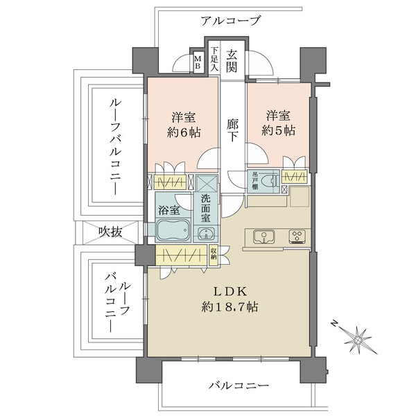 グランイーグル久が原の間取図