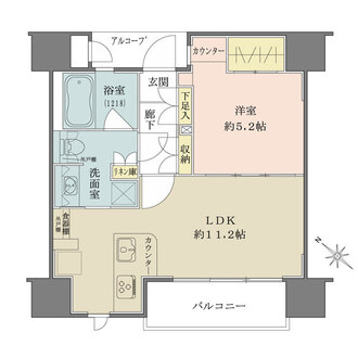 スタジオスウィート品川・五反田の間取図