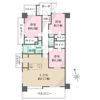 ダイアパレス本川越の間取図