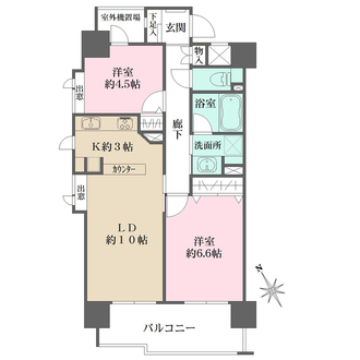 藤和シティホームズ雪が谷の間取図