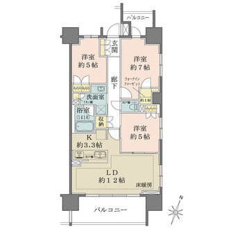 ザ・パークハウス池上の間取図