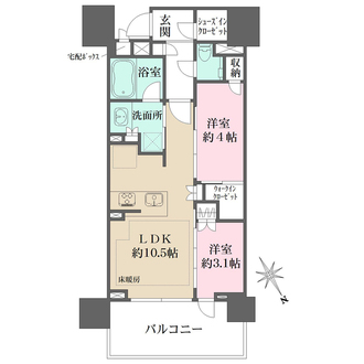 プラウド五反田の間取図