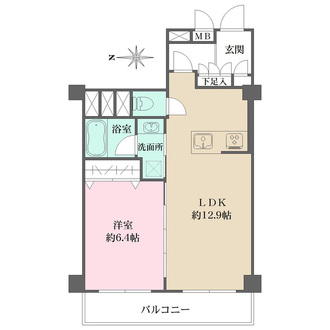 NK五反田コータースの間取図