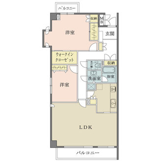 大井仙台坂パークハウスの間取図