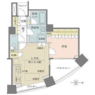 パークハウス　オー・タワーの間取図