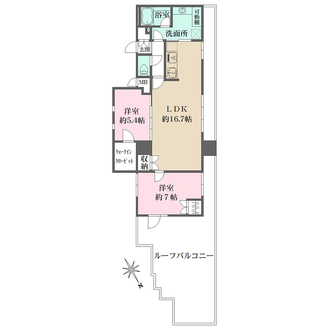 ユニーブル島津山の間取図