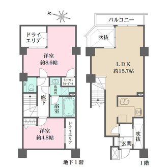 オープンレジデンス白金台の間取図