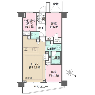 パークナード目黒の間取図