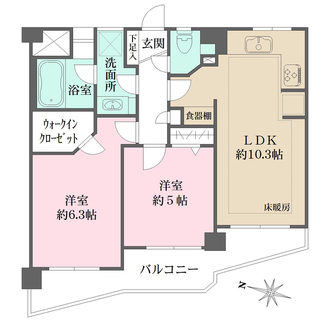 クレール御殿山の間取図
