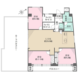 藤和高輪台コープの間取図