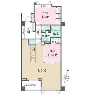 白金台レジデンスの間取図