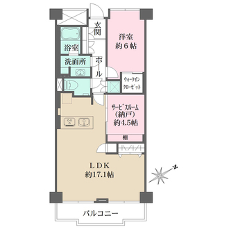 クレール白金台の間取図