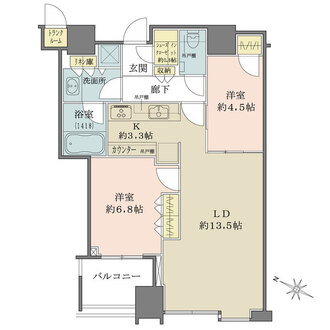 大崎ウエストシティタワーズの間取図
