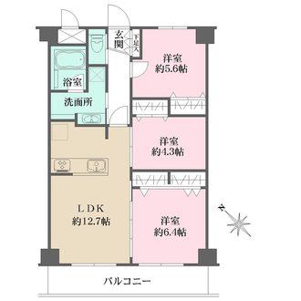 五反田南ハイツの間取図