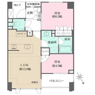 グランスイート不動前シティテラスの間取図