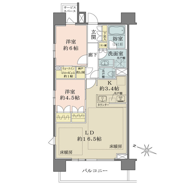 ザ・パークハウスさいたま新都心の間取図