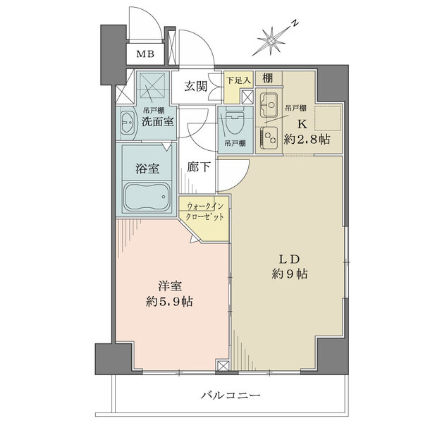 グランドガーラ日本橋茅場町の間取図