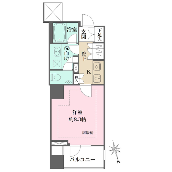 グランスイート明石町の間取図