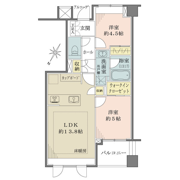 ファミール日本橋グランスイートプラザの間取図