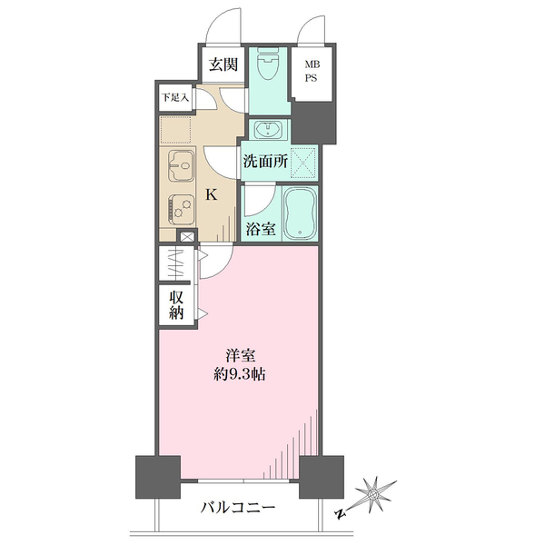 セザールスカイタワー銀座東の間取図