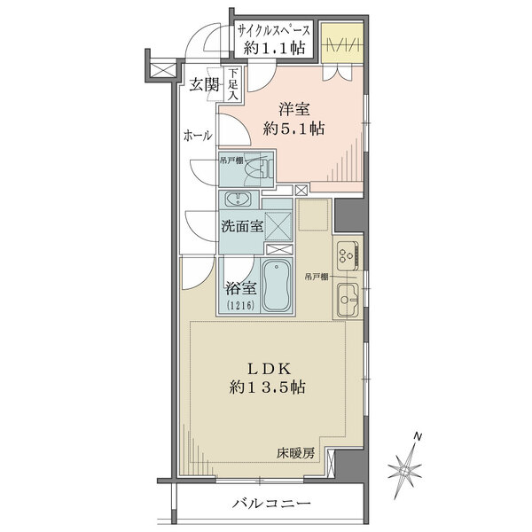 日本橋室町デュープレックスポーションの間取図