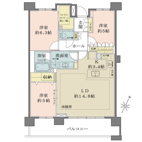 パークホームズ目白ザテラスの間取図