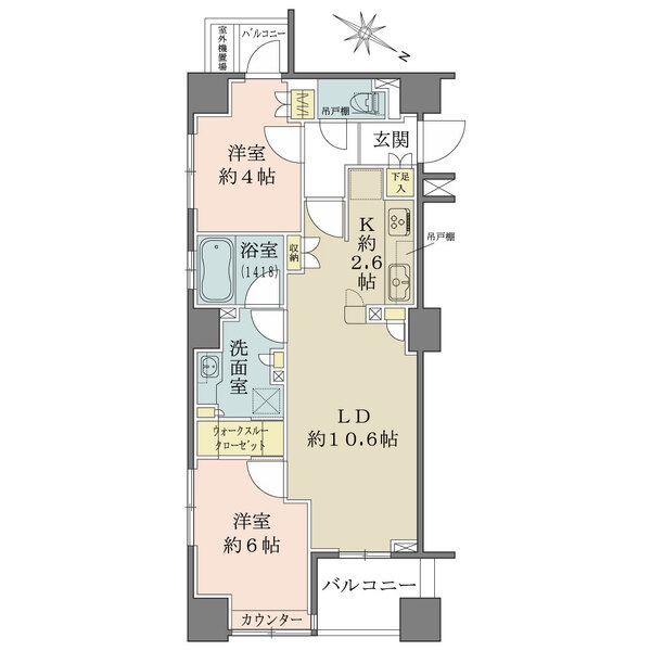 プレミスト日本橋浜町リデアルの間取図
