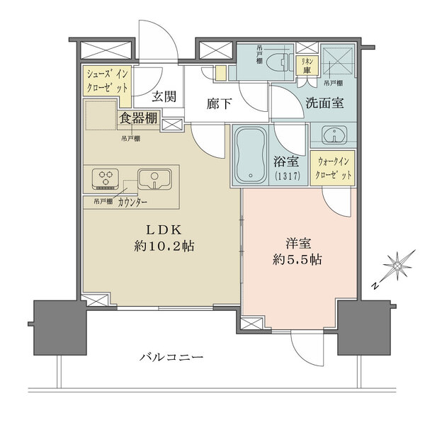 ザ・パークハウス日本橋蛎殻町レジデンスの間取図