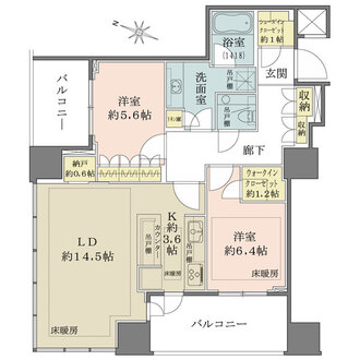 ザ・パークハウス白金二丁目タワーの間取図