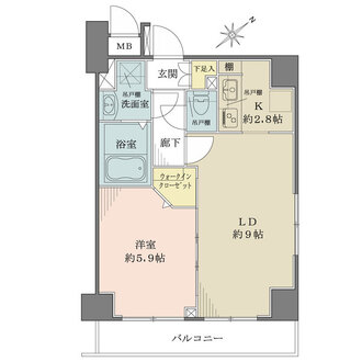 グランドガーラ日本橋茅場町の間取図