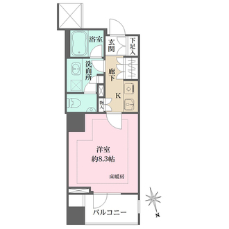 グランスイート明石町の間取図