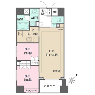 オーベルジュ日本橋の間取図