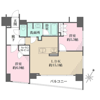 アスコットパーク日本橋水天宮の間取図