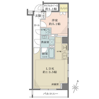 日本橋室町デュープレックスポーションの間取図