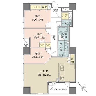 パークハウスリヴレーヌの間取図