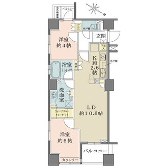 プレミスト日本橋浜町リデアルの間取図
