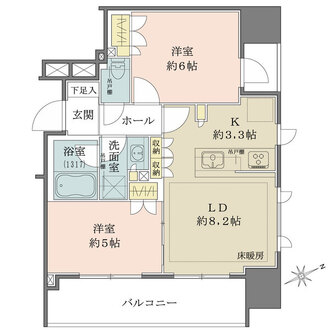 ライオンズ東銀座レジデンスの間取図
