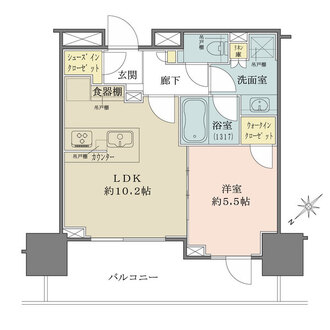 ザ・パークハウス日本橋蛎殻町レジデンスの間取図