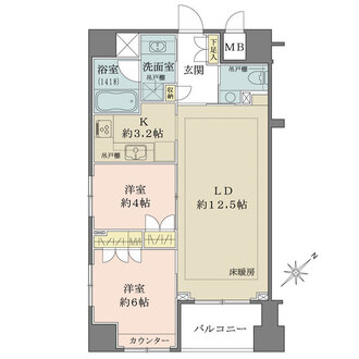 オーベルジュ日本橋の間取図