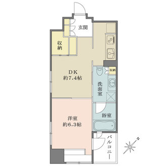 クオス銀座エスト・プルミエの間取図