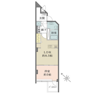青山コーポラスの間取図