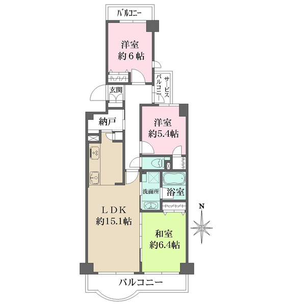 ニューシティ東戸塚光の街の間取図