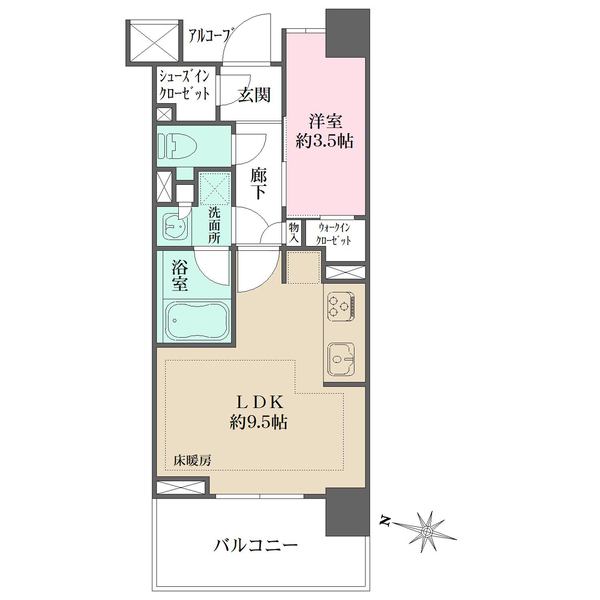 ランカ湘南台の間取図