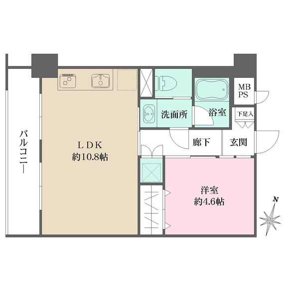 亀戸クリーンハイツの間取図