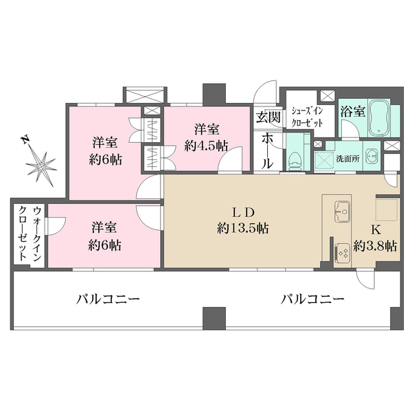 ヴェレーナ戸塚グランガーデンの間取図