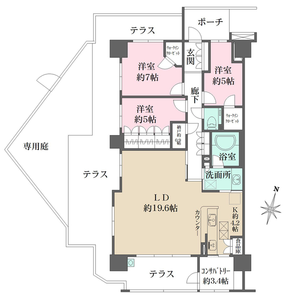 サウスアリーナ鎌倉大船の間取図